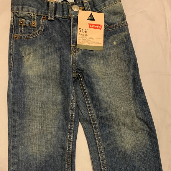 Levi’s 514 Straight Fit Jeans Slim Fit 2T NEW - Picture 1 of 3